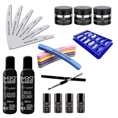 Mega Beauty Shop® Poly Systeem startpakket nr.3