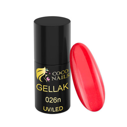 Coconails Gellak Rood glitter 5 ml