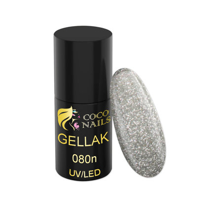 Coconails Gellak Glitter Zilver 5 ml