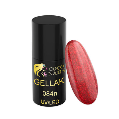Coconails Gellak Glitter Rood 5 ml