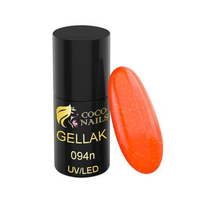 Coconails Gellak Oranje Glitter 5 ml