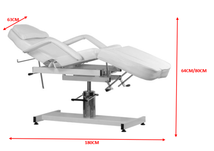 Mega Beauty Shop® Behandelstoel/Pedicurestoel Wit