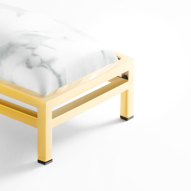 Mega Beauty Shop® Armsteun voor nagelstyliste Marmer/Gold