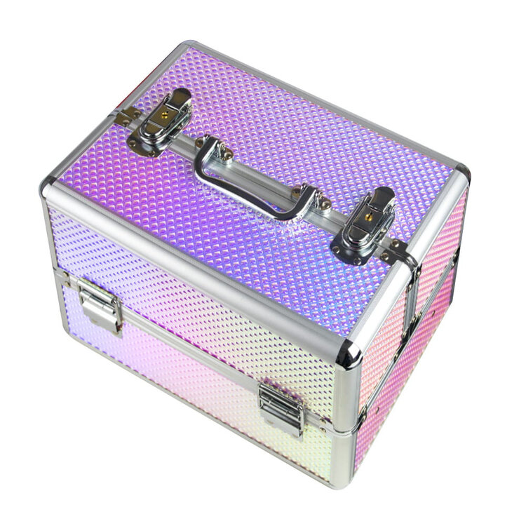 Mega Beauty Shop® Aluminium Koffer Unicorn  met opbergvakken