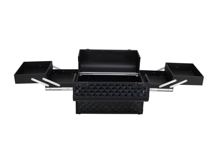 Mega Beauty Shop® Aluminium koffer Zwart 3D