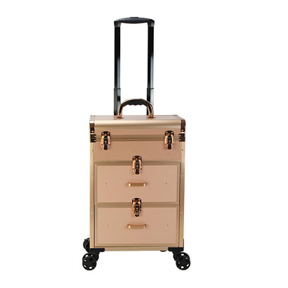 Mega Beauty Shop® Trolley Medium groot Gold met opbergvakken