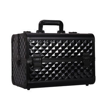 Mega Beauty Shop® Aluminium koffer Zwart 3D (3626)