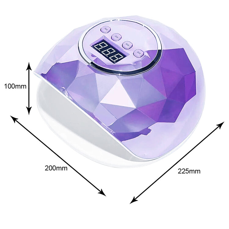 Mega Beauty Shop®  UV / LED lamp 120 watt  Holographic 3D Paars