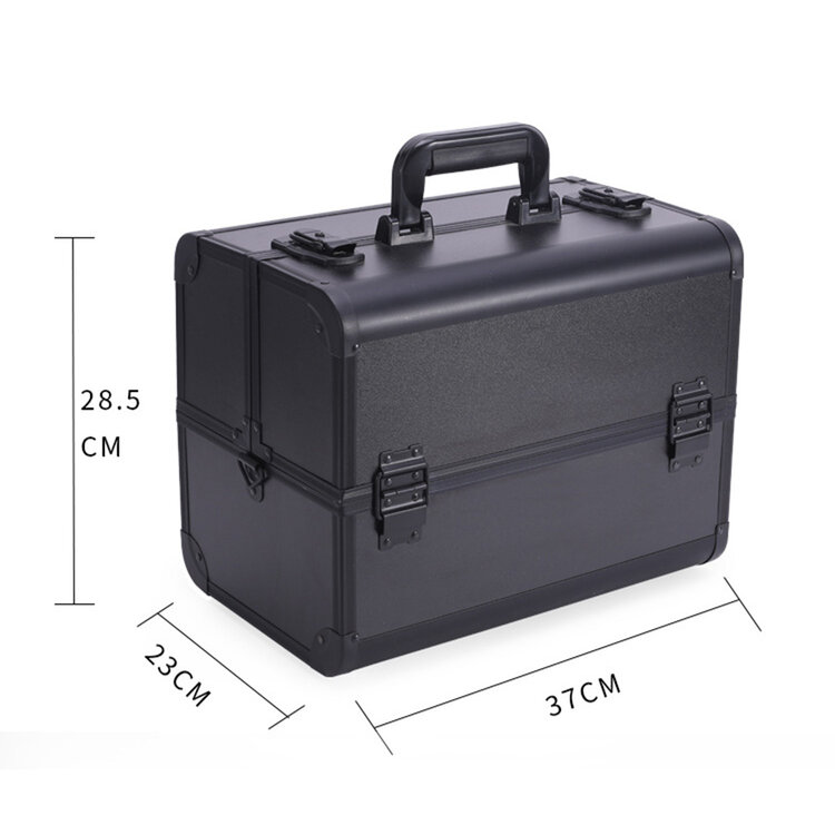 Mega Beauty Shop® Aluminium koffer Zwart luxe  (3200)