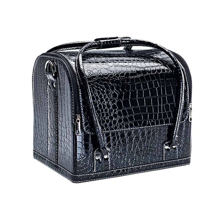 Mega Beauty Shop® Beautycase zwart  Croco