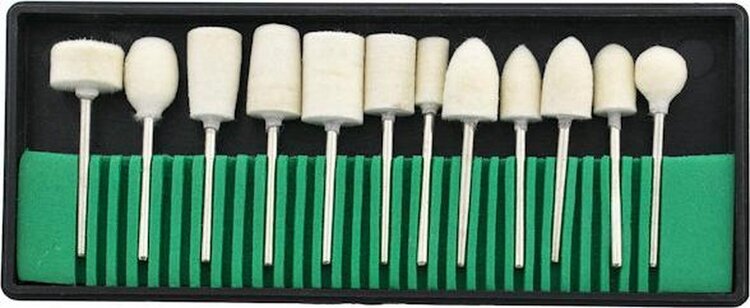 Mega Beauty Shop® Polijst bitjes set voor nagels 12-delig