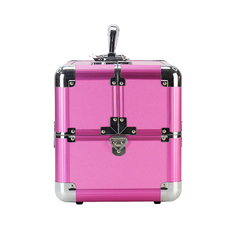 Mega Beauty Shop® Aluminium koffer fuchsia roze (3638)