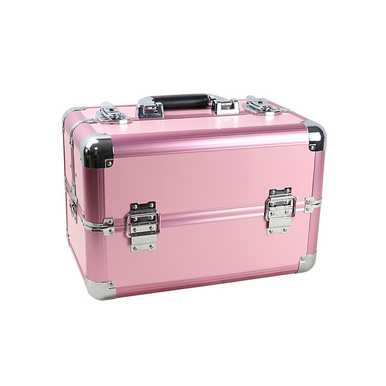 Mega Beauty Shop® Aluminium koffer Licht Roze (3638)