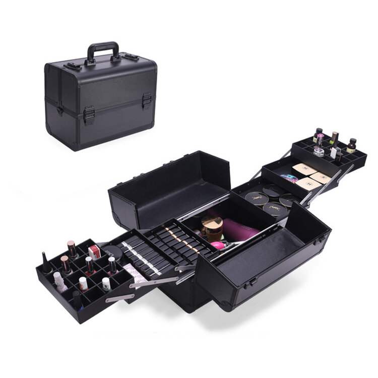 Mega Beauty Shop® Aluminium koffer Zwart luxe  (3200)
