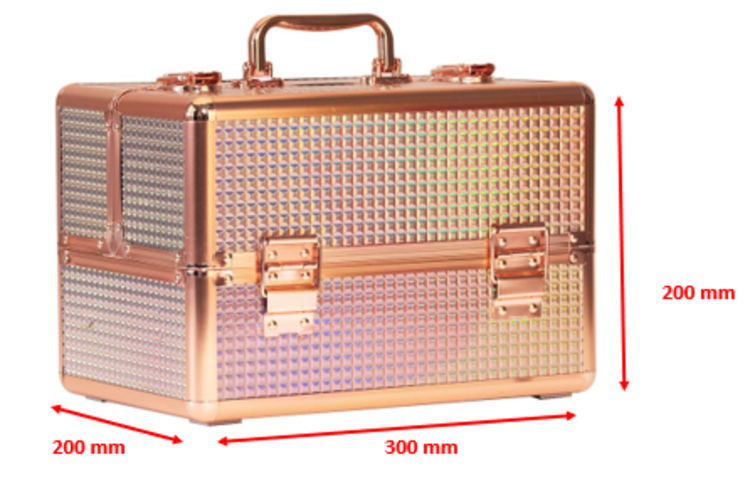 Mega Beauty Shop® Aluminium koffer Rose Gold (545)