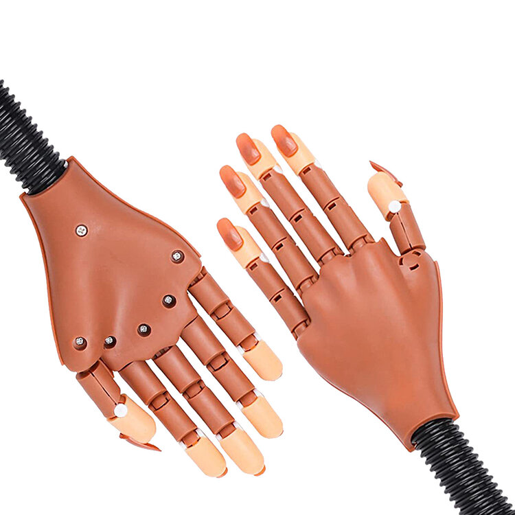 Mega Beauty Shop® Oefenhand/nailtrainer incl. nagelbedjes + tafelklem.