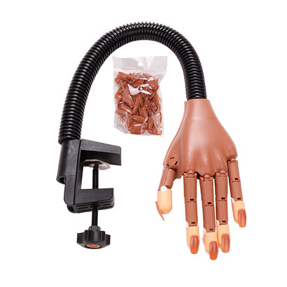 Mega Beauty Shop® Oefenhand/nailtrainer incl. nagelbedjes + tafelklem.