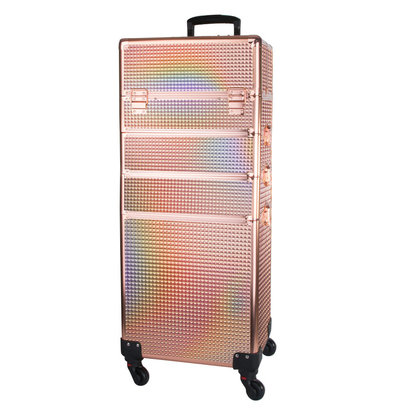 Mega Beauty Shop® Aluminium Trolley Rose Golden 4in1 (03)