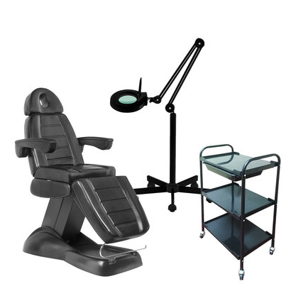 Mega Beauty Shop® 62. Starter set ZWART met GRATIS behandelstoelhoes