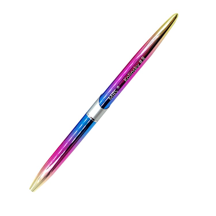 Mega Beauty Shop® Kolinsky acryl penseel #8 Rainbow
