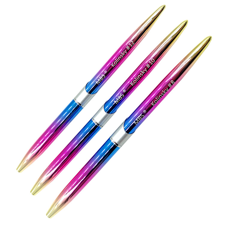 Mega Beauty Shop® Kolinsky acryl penseel #8 Rainbow