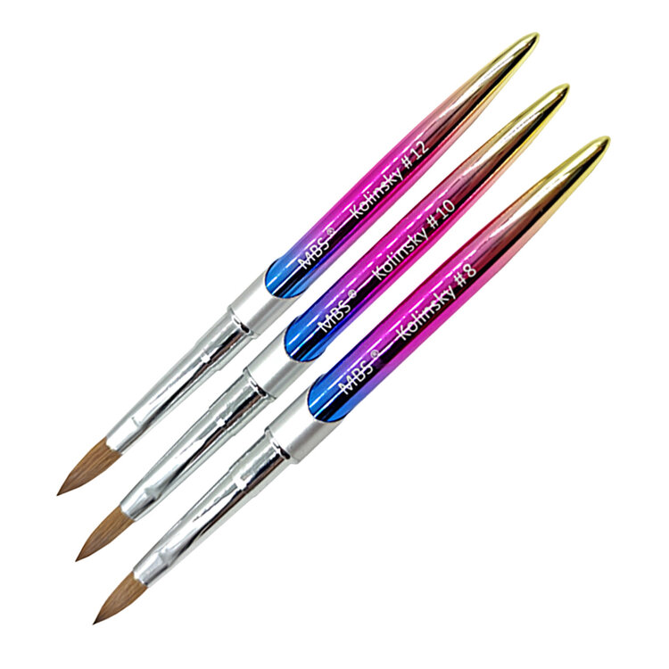 Mega Beauty Shop® Kolinsky acryl penseel #12 Rainbow