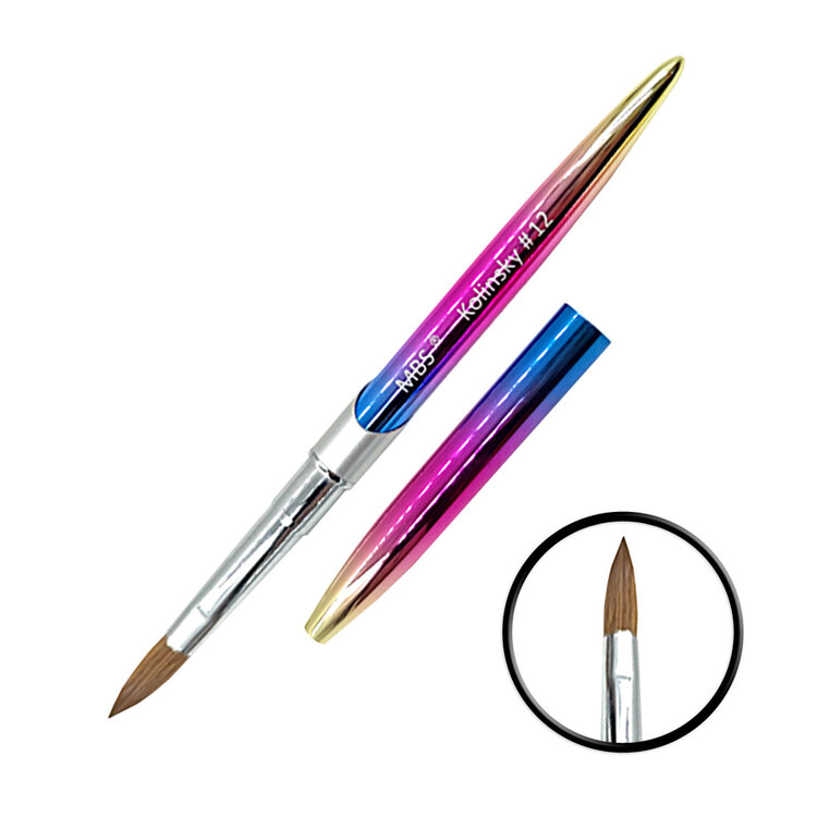 Mega Beauty Shop® Kolinsky acryl penseel #12 Rainbow