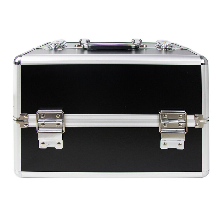 Mega Beauty Shop® Aluminium luxe koffer -zwart (555)