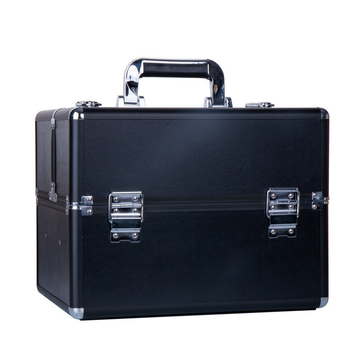 Mega Beauty Shop® Aluminium koffer zwart/zwart