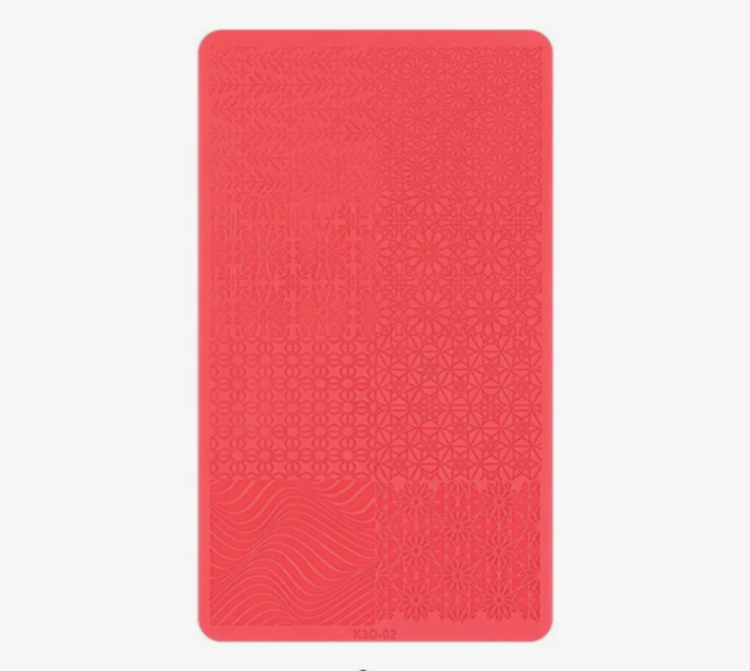 Mega Beauty Shop® Siliconen 3D stamping matje (02)