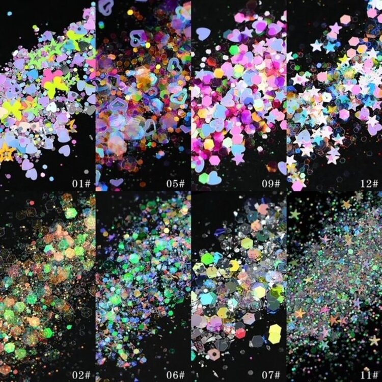 Mega Beauty Shop® Chunky mix glitters (06)