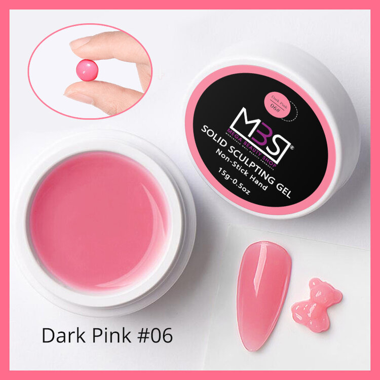 Mega Beauty Shop® Sculpting  3d gel dark pink 15gram TPO free