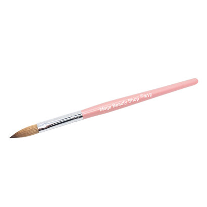 Mega Beauty Shop® Kolinsky acryl penseel roze #12