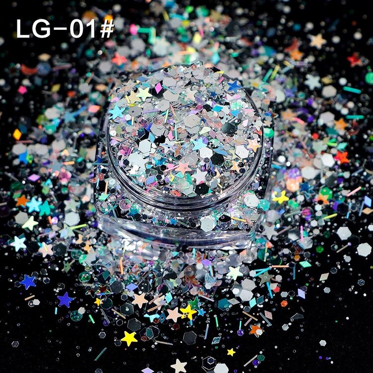 Mega Beauty Shop® Chunky glitter effect (01)