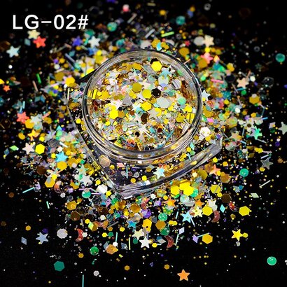 Mega Beauty Shop® Chunky glitter effect (02)