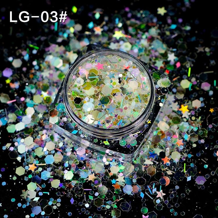 Mega Beauty Shop® Chunky glitter effect (03)