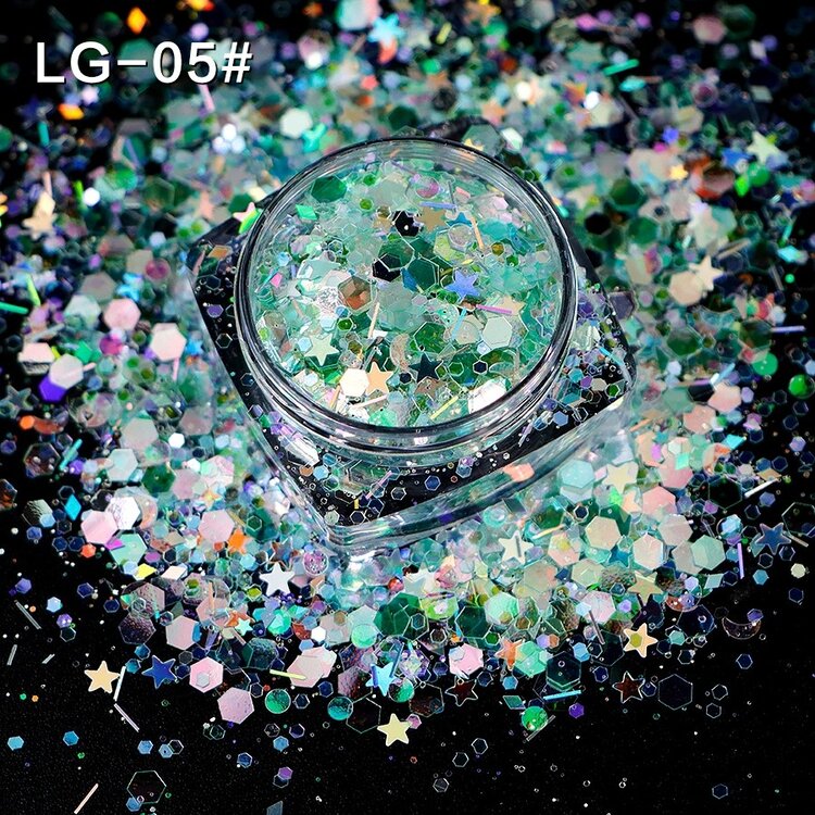 Mega Beauty Shop® Chunky glitter effect (05)