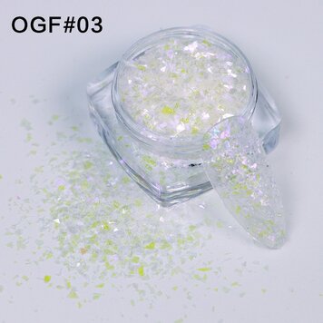 Mega Beauty Shop® White sprakle effect (03)