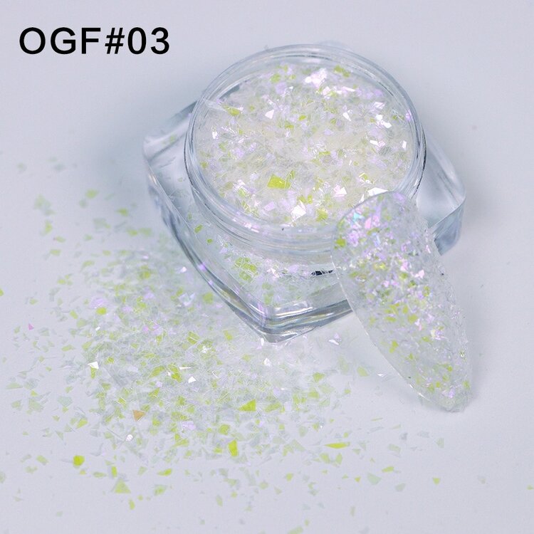 Mega Beauty Shop® White sprakle effect (03)