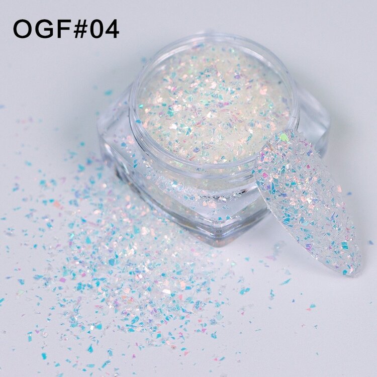 Mega Beauty Shop® White sprakle effect (04)