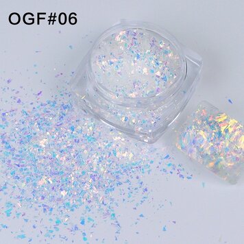 Mega Beauty Shop® White sprakle effect (06)