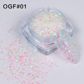 Mega Beauty Shop® White sprakle effect (01)