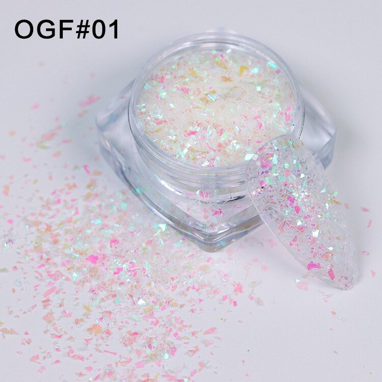 Mega Beauty Shop® White sprakle effect (01)