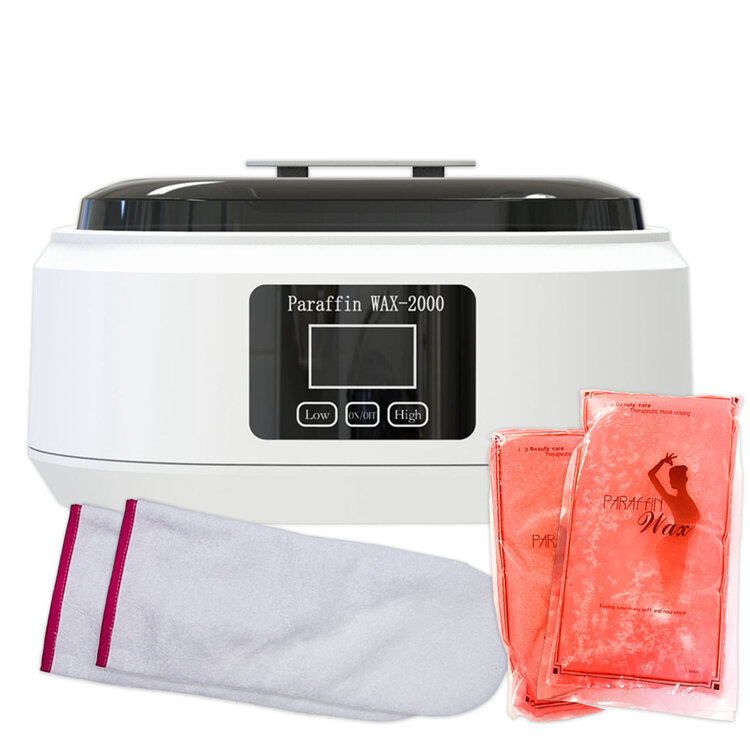 Mega Beauty Shop® Paraffinebad set standaard zwart/wit