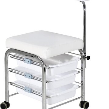 Mega Beauty Shop® Pedicurekruk/ Voetsteun Wit