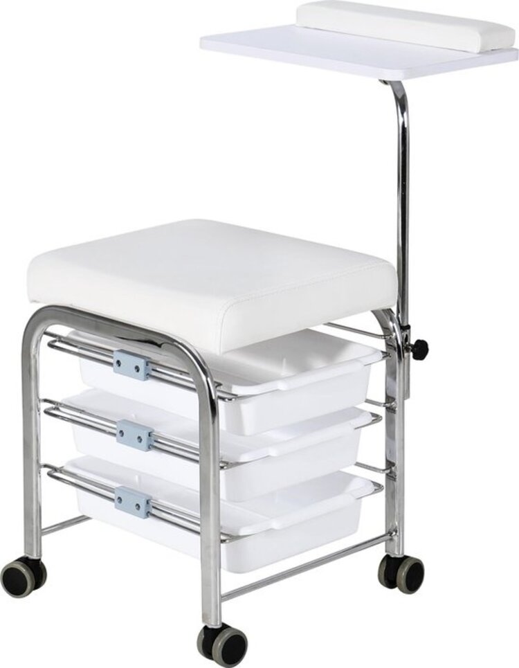 Mega Beauty Shop®  Pedicurekruk/ Voetsteun Wit