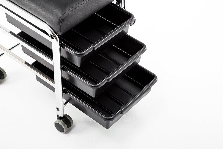 Mega Beauty Shop®  Pedicurekruk/ Voetsteun  zwart