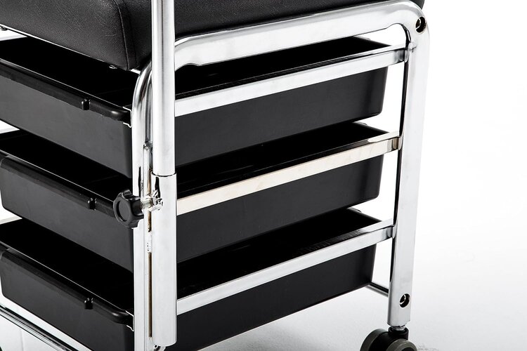 Mega Beauty Shop®  Pedicurekruk/ Voetsteun  zwart