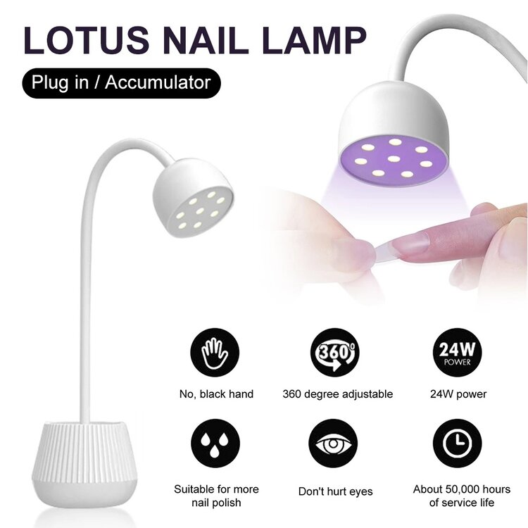 Mega Beauty Shop® Nagellamp LED Mini Draagbare 24watt