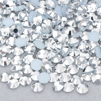 Mega Beauty Shop® Nailart Glas Steentjes 1,5 mm  Silver